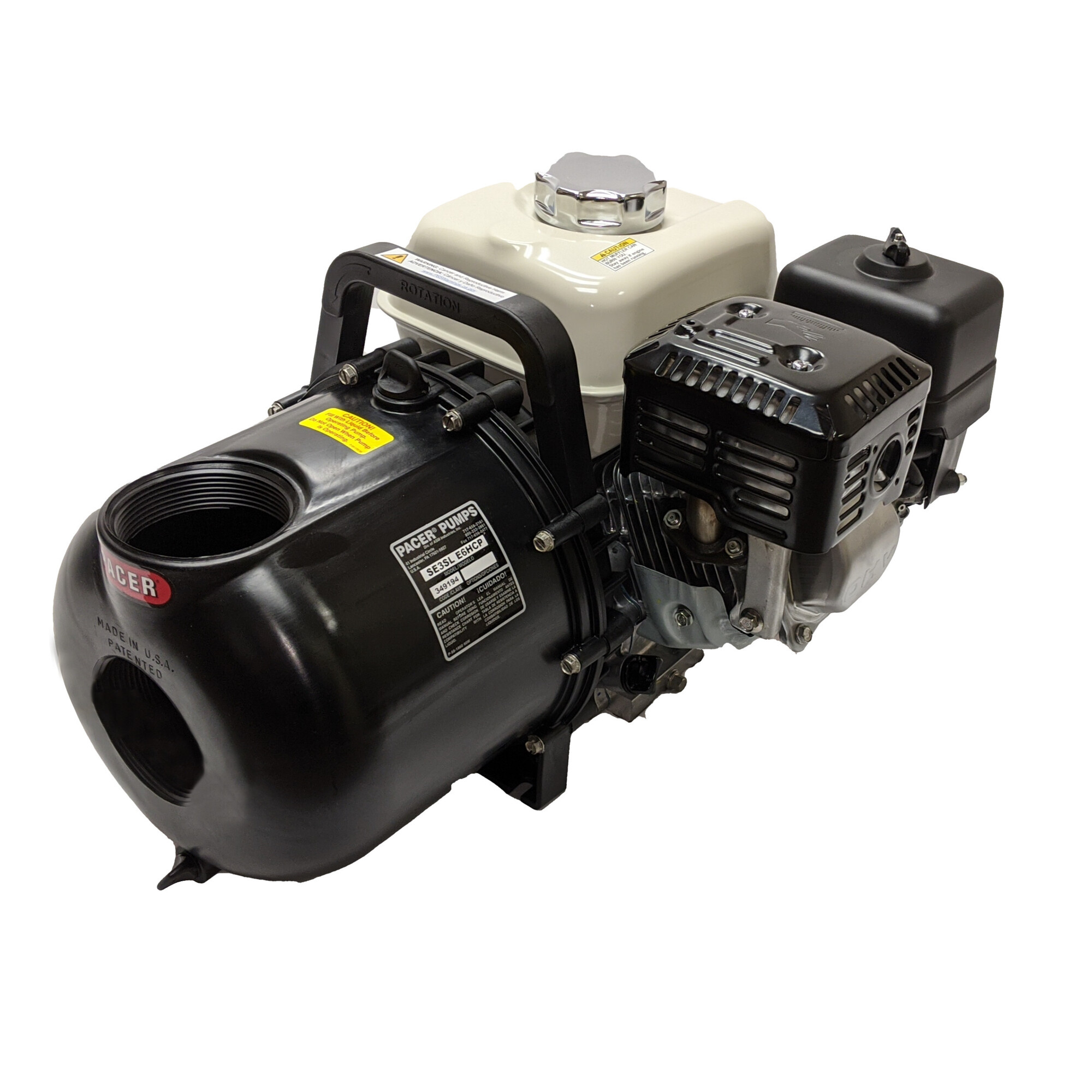 Pacer Pumps Self-Priming Multi-Purpose Water Transfer Pump — 3in. Inlet/Outlet, 280 GPM, Honda GX200 Engine, Model# SE3SL E6HCP